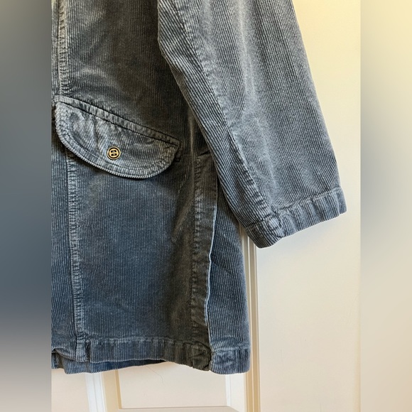 Anthropologie Pilcro Oversized Corduroy Blazer Jacket Coat Shacket Blue - Picture 11 of 16